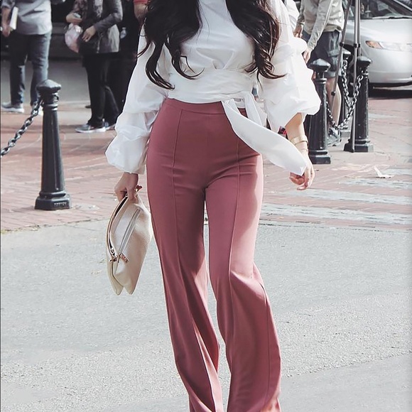 High Waisted Dress Pant Olive 